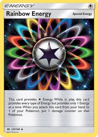 Rainbow Energy 137/149  SM Base Set - Uncommon