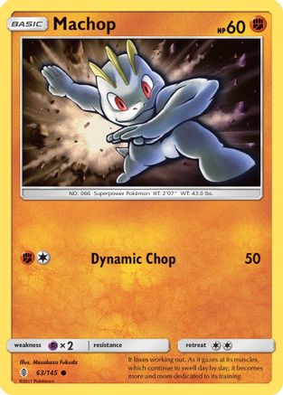 Machop (63) 063/145  SM  Guardians Rising - Common