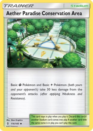 Aether Paradise Conservation Area 116/145  SM  Guardians Rising - Uncommon