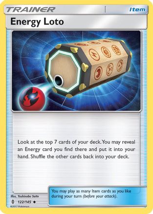 Energy Loto 122/145  - Reverse Holofoil SM  Guardians Rising - Uncommon