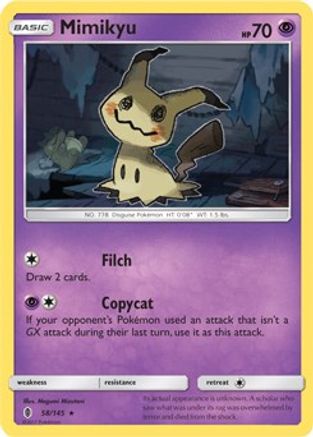 Mimikyu 058/145  Deck Exclusives - Rare