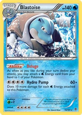 Blastoise 016/101  Deck Exclusives - Rare