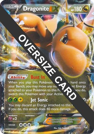 Dragonite EX 074/111  - Holofoil Jumbo Cards - Promo
