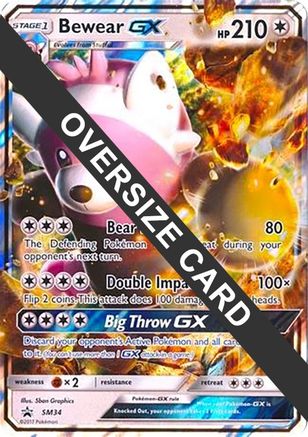 Bewear GX SM34  - Holofoil Jumbo Cards - Promo