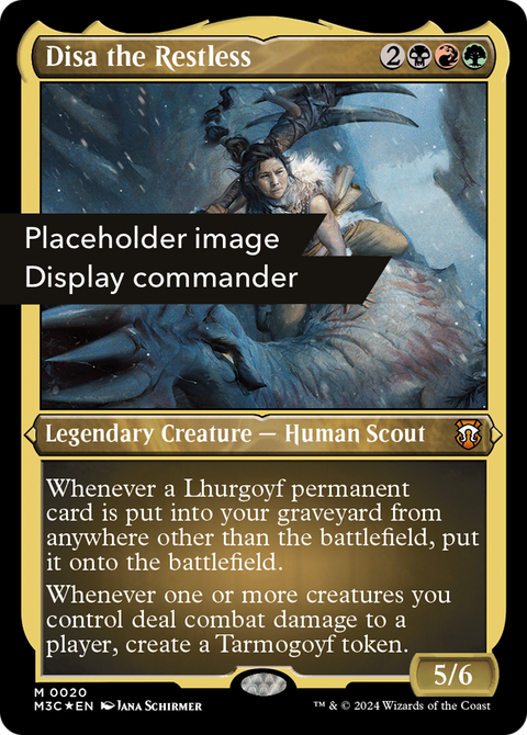 Disa the Restless (Display Commander) (Ripple Foil) - Thick Stock (M3C-148) - Modern Horizons 3 Commander Foil