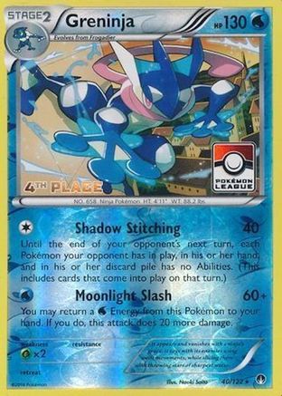 Greninja 040/122  - Reverse Holofoil League & Championship Cards - Promo