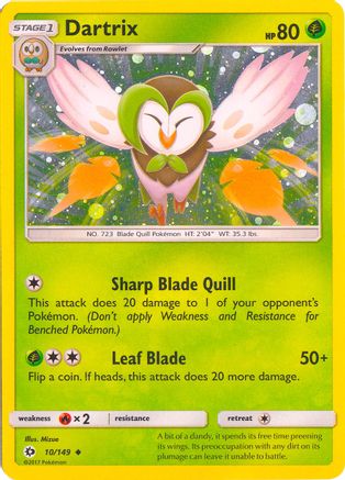 Dartrix 010/149  - Holofoil Blister Exclusives - Promo