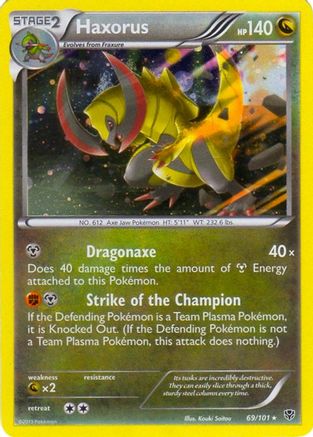 Haxorus 069/101  - Holofoil Blister Exclusives - Promo
