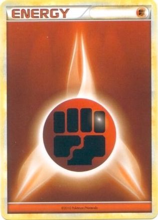 Fighting Energy (2010 Unnumbered HGSS Style Non  League & Championship Cards - Promo