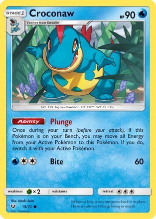 Croconaw 019/73  Shining Legends - Common