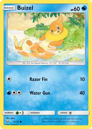 Buizel 022/73  Shining Legends - Common