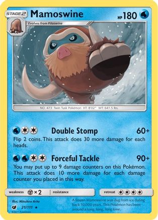 Mamoswine 021/111  SM  Crimson Invasion - Rare
