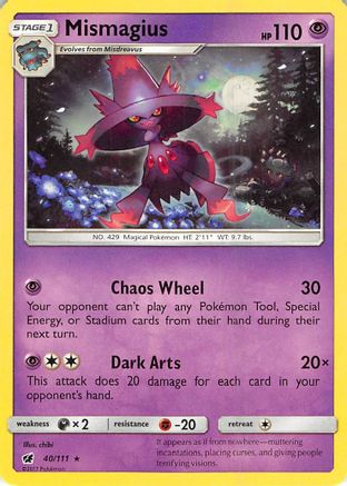 Mismagius 040/111  SM  Crimson Invasion - Rare
