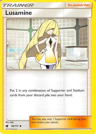 Lusamine 096/111  SM  Crimson Invasion - Uncommon