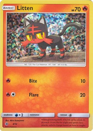 Litten 003/12  - Holofoil McDonalds Promos 2017 - Promo