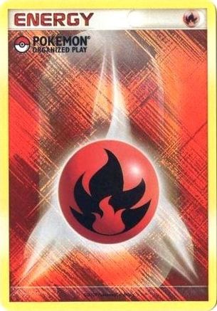 Fire Energy (2009 Unnumbered POP Promo)  - Holofoil League & Championship Cards - Promo