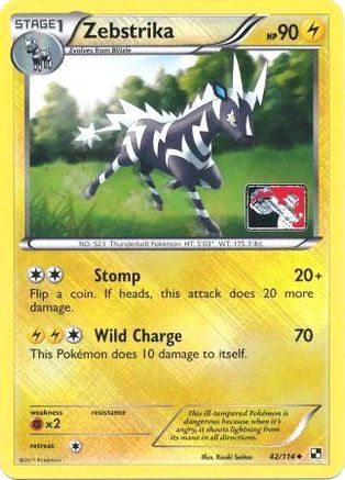 Zebstrika 042/114  - Reverse Holofoil League & Championship Cards - Promo