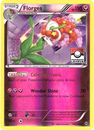 Florges 103/162  - Reverse Holofoil League & Championship Cards - Promo