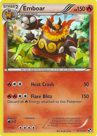 Emboar 019/114  - Holofoil Deck Exclusives - Holo Rare