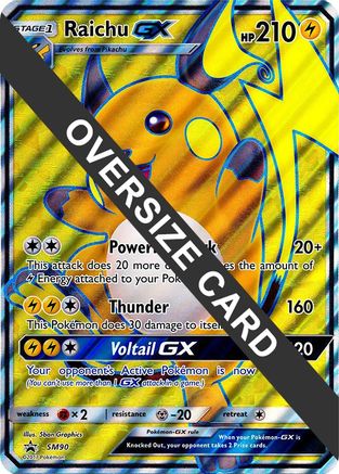 Raichu GX SM90  - Holofoil Jumbo Cards - Promo