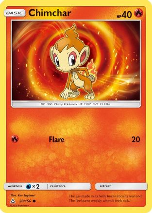 Chimchar (20) 020/156  - Reverse Holofoil SM  Ultra Prism - Common