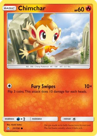 Chimchar (21) 021  SM  Ultra Prism - Common
