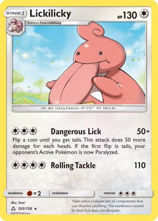 Lickilicky 103  SM  Ultra Prism - Rare