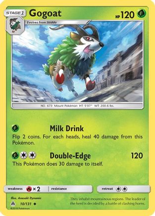 Gogoat 010  - Reverse Holofoil SM  Forbidden Light - Uncommon