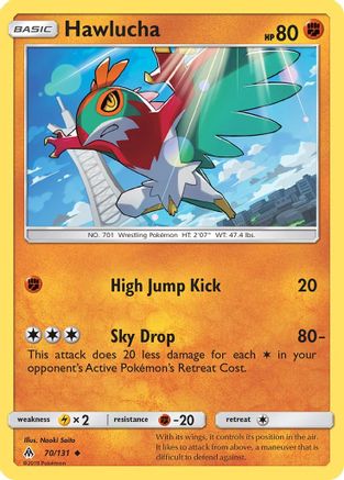 Hawlucha 070  SM  Forbidden Light - Uncommon