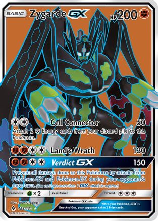Zygarde GX (Full Art) 123  - Holofoil SM  Forbidden Light - Ultra Rare