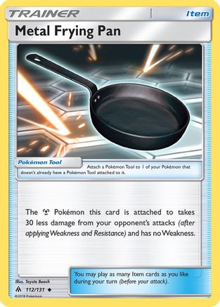 Metal Frying Pan 112/131  - Reverse Holofoil SM  Forbidden Light - Uncommon