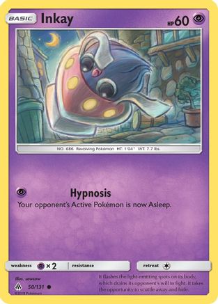 Inkay 050/131  - Reverse Holofoil SM  Forbidden Light - Common