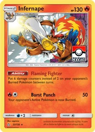 Infernape 023/156  - Reverse Holofoil League & Championship Cards - Promo