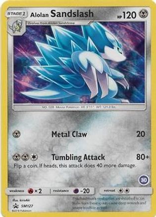 Alolan Sandslash (30) SM127  - Holofoil SM Trainer Kit Alolan Sandslash & Alolan Ninetales - Promo