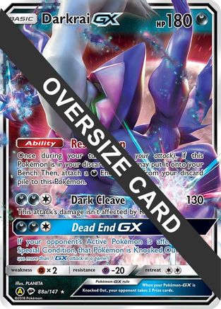 Darkrai GX 88a/147  - Holofoil Jumbo Cards - Promo