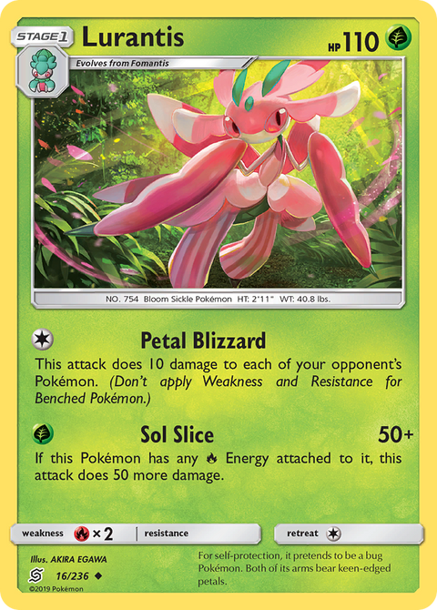 Lurantis 016/236  - Reverse Holofoil SM  Unified Minds - Uncommon