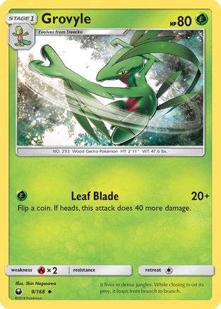 Grovyle 009/168  SM  Celestial Storm - Uncommon