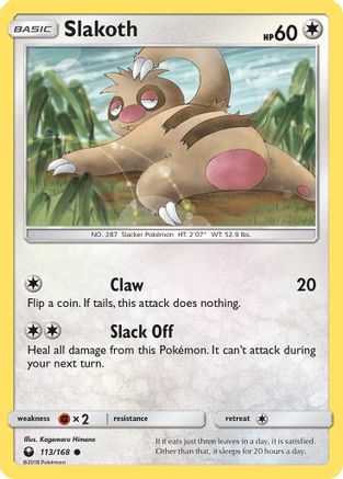 Slakoth 113  SM  Celestial Storm - Common