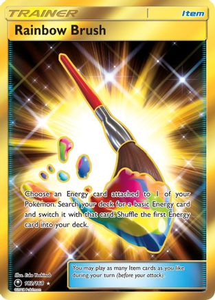 Rainbow Brush (Secret) 182  - Holofoil SM  Celestial Storm - Secret Rare