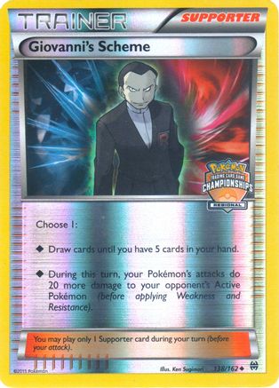 Giovanni's Scheme 138/162  - Reverse Holofoil League & Championship Cards - Promo