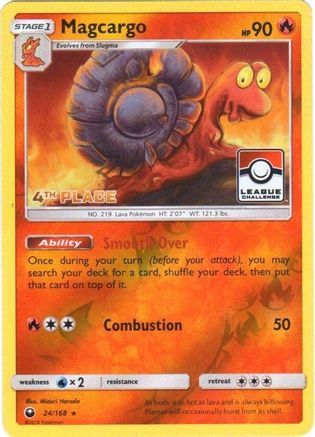 Magcargo 024/168  - Reverse Holofoil League & Championship Cards - Promo