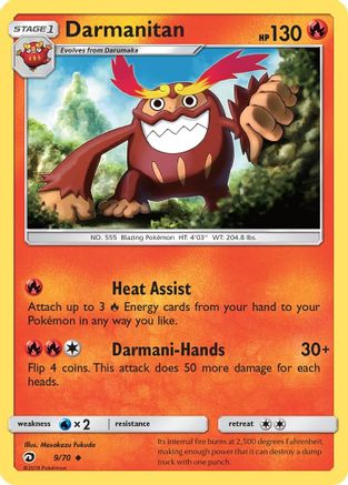 Darmanitan 009/70  Dragon Majesty - Uncommon