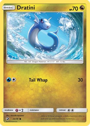 Dratini (35) 035/70  - Reverse Holofoil Dragon Majesty - Common
