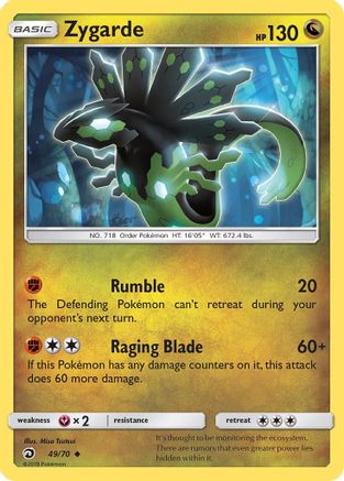 Zygarde 049/70  - Reverse Holofoil Dragon Majesty - Uncommon