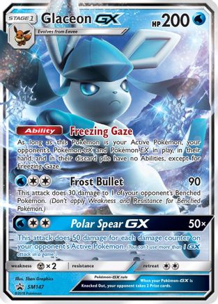 Glaceon GX SM147  - Holofoil SM Promos - Promo