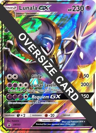 Lunala GX SM103  - Holofoil Jumbo Cards - Promo