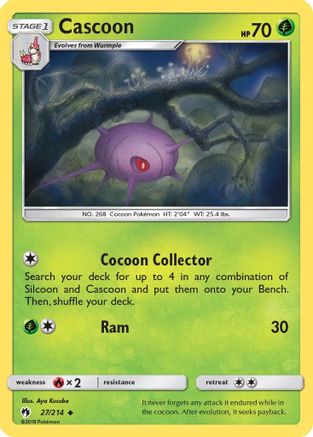 Cascoon 027/214  SM  Lost Thunder - Uncommon