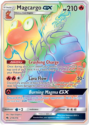 Magcargo GX (Secret) 218  - Holofoil SM  Lost Thunder - Secret Rare