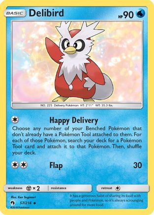 Delibird 057/214  SM  Lost Thunder - Uncommon