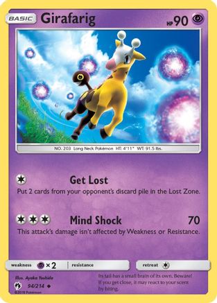Girafarig 094/214  - Reverse Holofoil SM  Lost Thunder - Uncommon